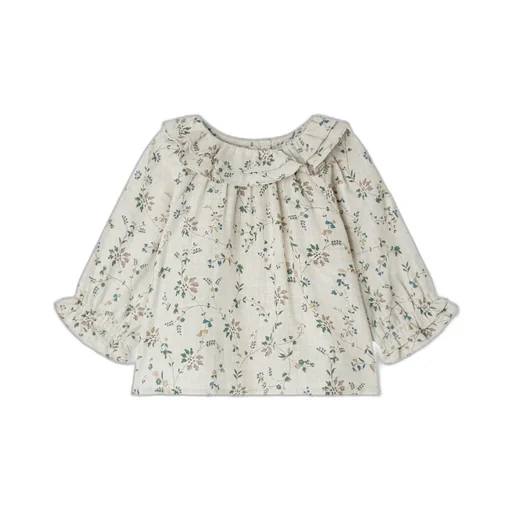 Floral-Print Blouse