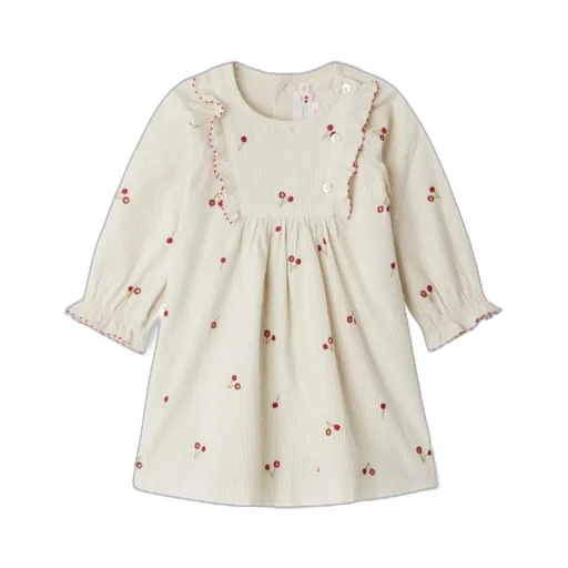 Taelia Cherry Embroidered Dress