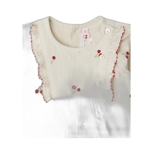 Taelia Cherry Embroidered Dress