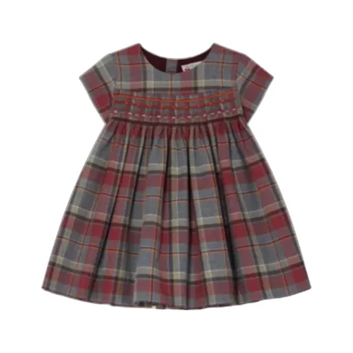 Smocked Plaid Dress