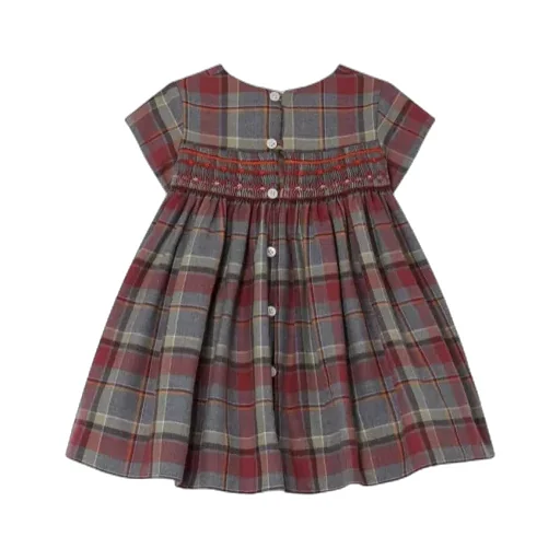 Smocked Plaid Dress