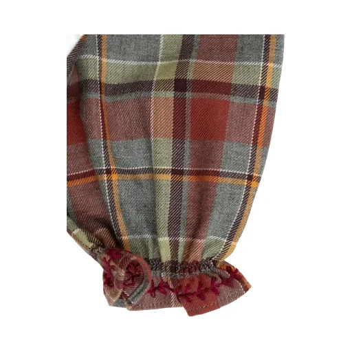 Peter Pan Collar Checked Blouse