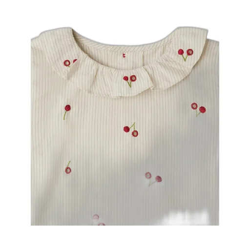 Ganiti Cherry Embroidered Blouse