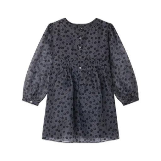 Junia Cherry Print Pleated Dress