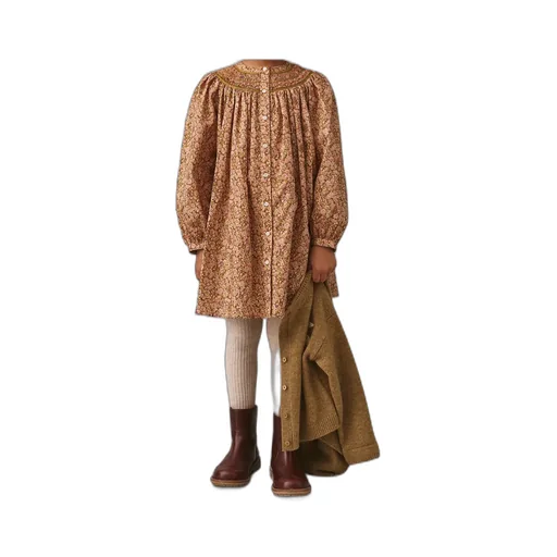 Jadwiga Smocked Embroidered Dress