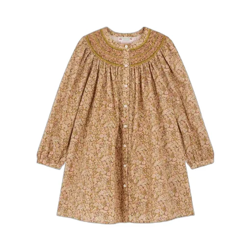 Jadwiga Smocked Embroidered Dress