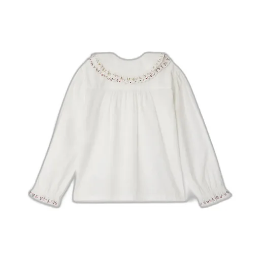 Janeke Ruffled Embroidered Collar Blouse