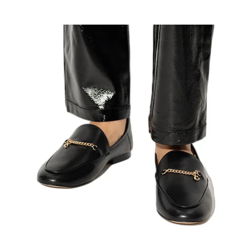 Hannah Chain-Strap Leather Loafers