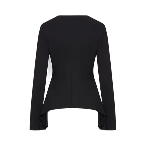V-Neck Long-Sleeved Shirt