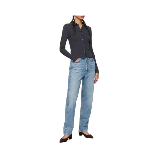 High Waist Straight Jeans