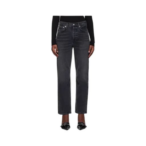High Waist Straight Jeans