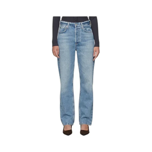 High Waist Straight Jeans