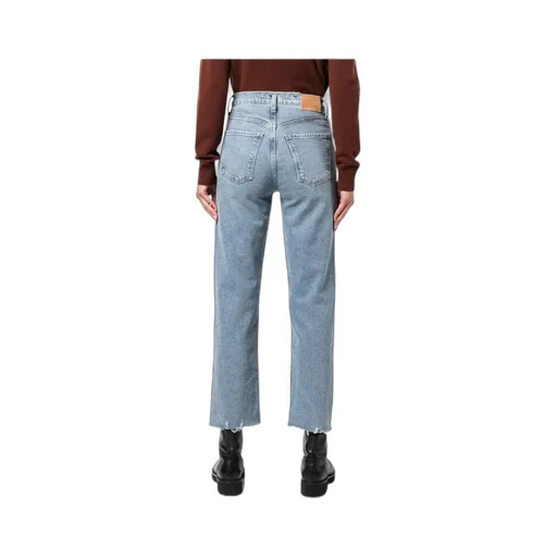 Middle Waist Logo Jeans