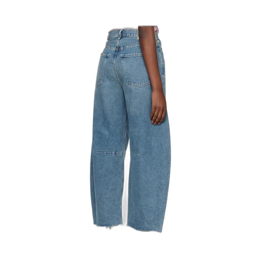 Horseshoe Wide Cotton Jeans