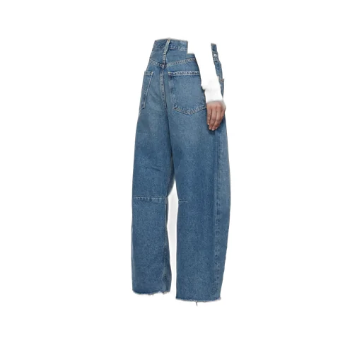 Horseshoe Wide Cotton Jeans