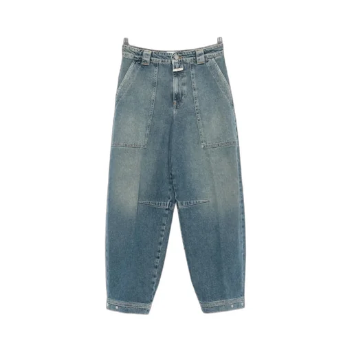 Rhannon Utility-Pocket Barrel Jeans