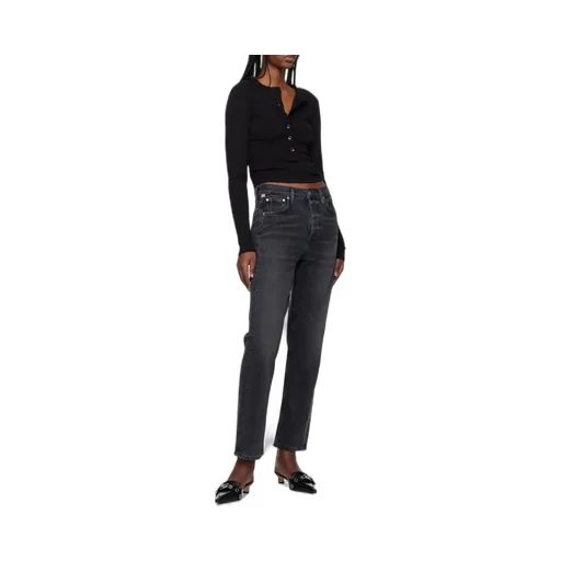 High Waist Straight Jeans