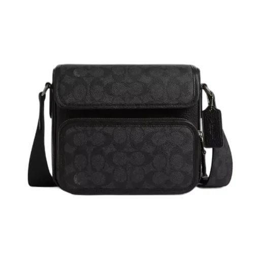 Sullivan's Signature Canvas Clamshell Crossbody Bag