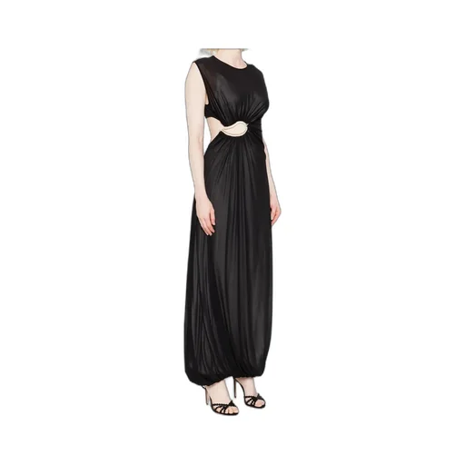 Cut-Out Draped Maxi Dress