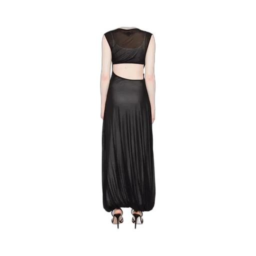 Cut-Out Draped Maxi Dress