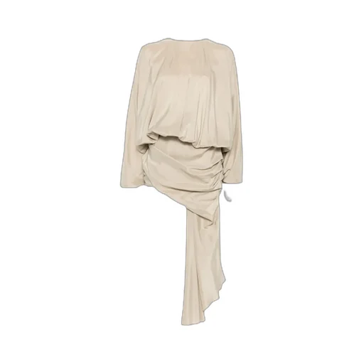 Draped Silk Dress