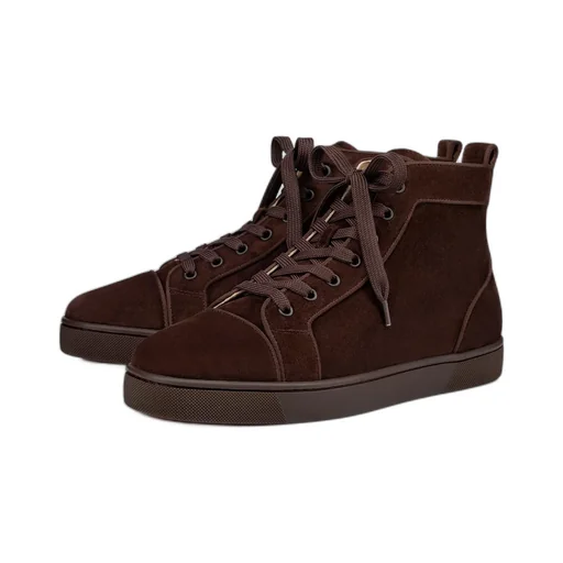 High-Top Lace-Up Casual Sneakers
