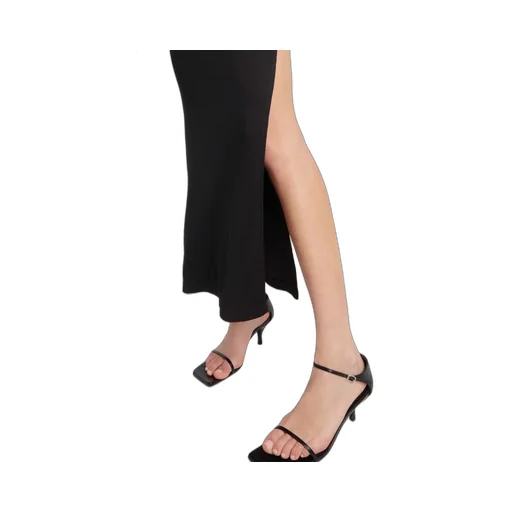 Cut-Out Ribbed Skirt