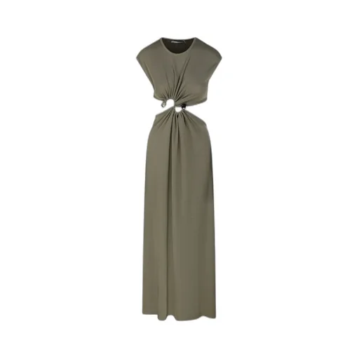 Twist-Detail Maxi Dress