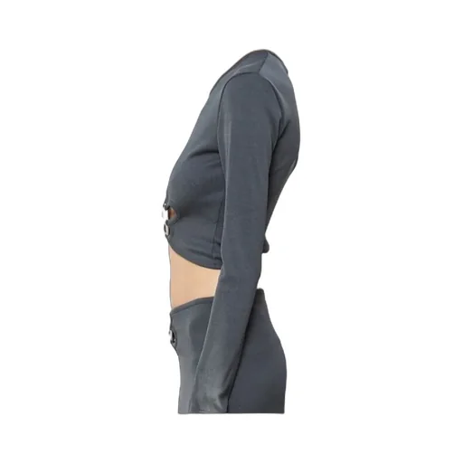 Long Sleeve Cutout Top
