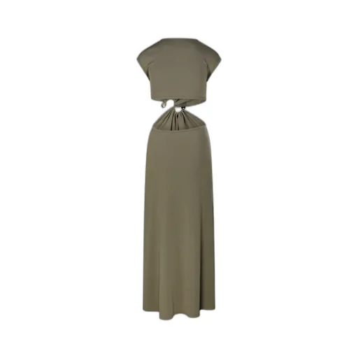 Twist-Detail Maxi Dress