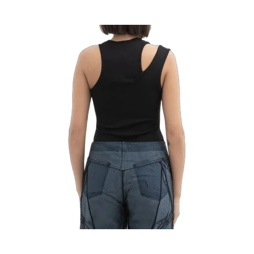 One-Shoulder Ribbed Top