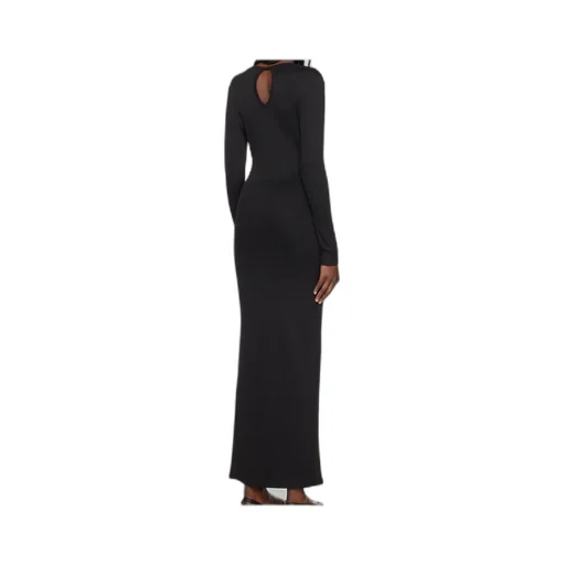 Concave Long-Sleeve Maxi Dress