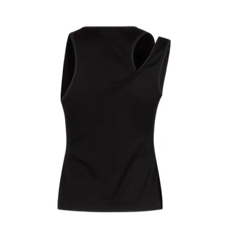 One-Shoulder Ribbed Top