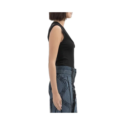 One-Shoulder Ribbed Top