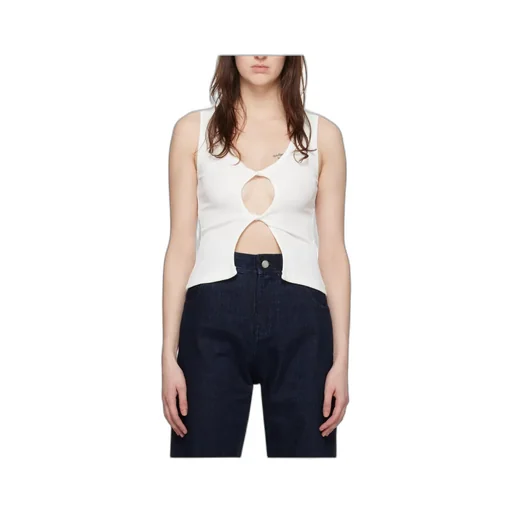 Cut-Out Twisted Tank Top