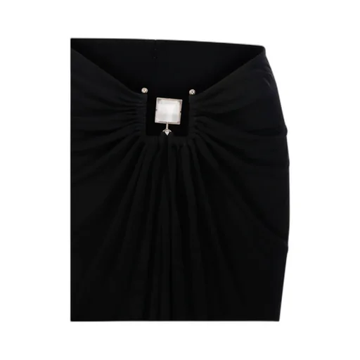 Bezel Quartz Ruched Skirt