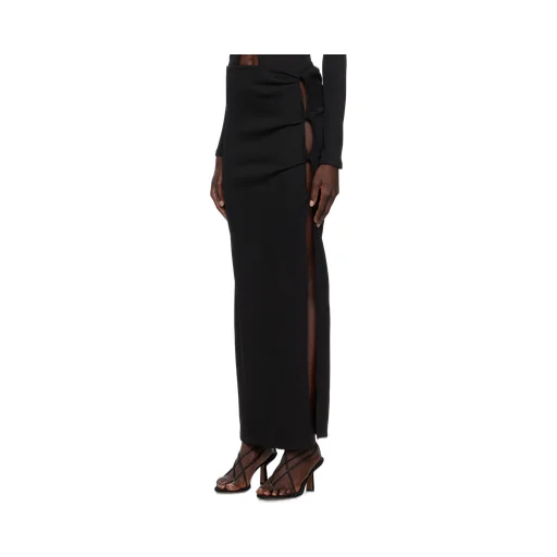 Cut-Out Ribbed Skirt