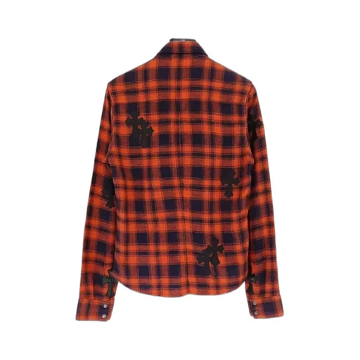 Long-Sleeved Plaid Shirt