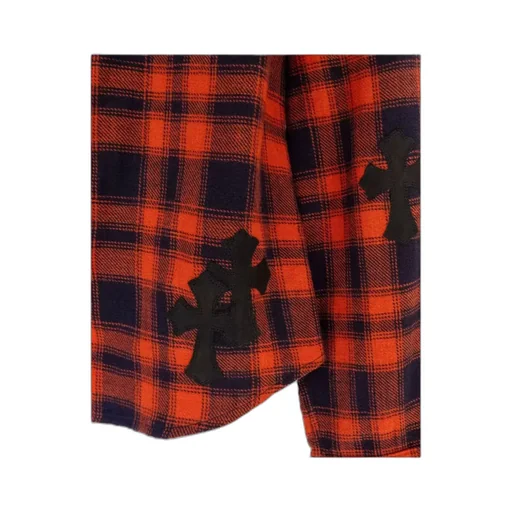 Long-Sleeved Plaid Shirt
