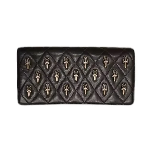 Quilted Logo Wallet