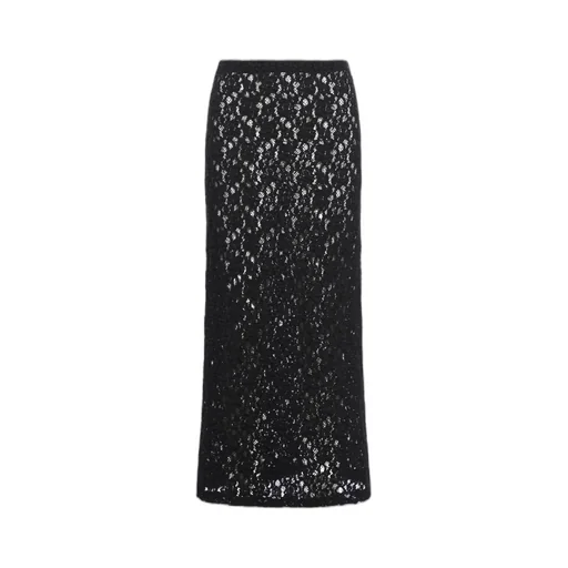 Floral Lace Detailed Midi Skirt