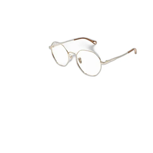 Metal Geometric-Frame Glasses