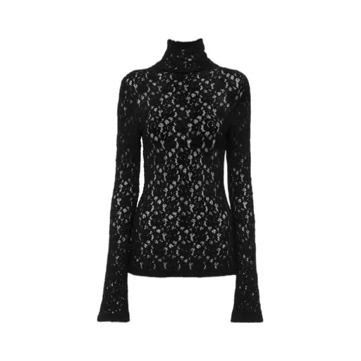 Fitted Turtleneck Knit Top