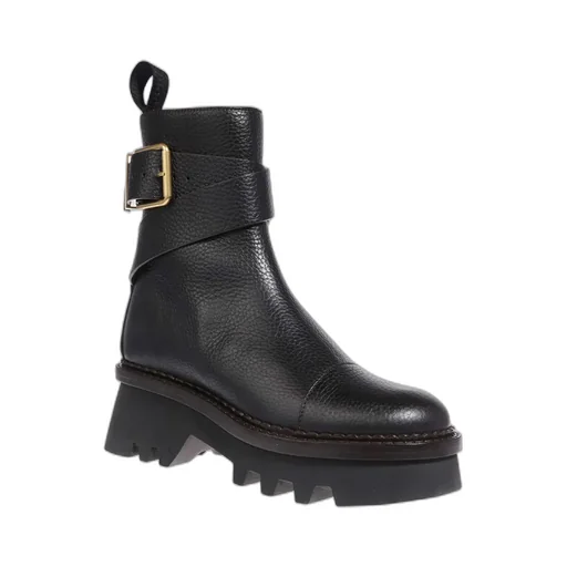 Zipper Thick-Soled Short Boots