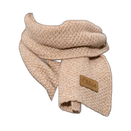 Logo Patch Knitted Scarf