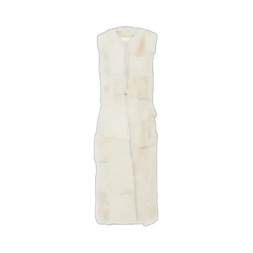 Shearling Patchwork Sleeveless Gilet