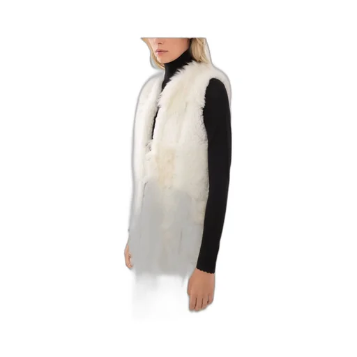 Shearling Patchwork Sleeveless Gilet