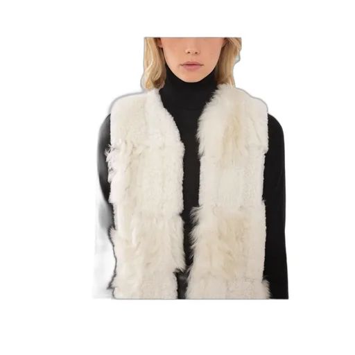 Shearling Patchwork Sleeveless Gilet