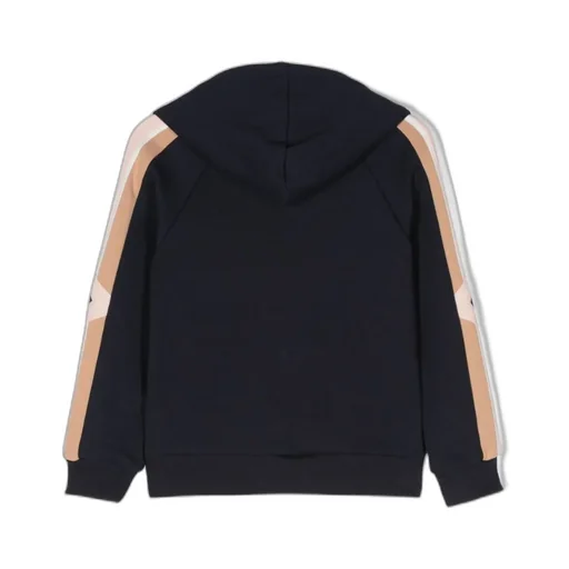Logo Embroidered Zipped Hoodie