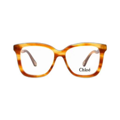 Wavy Arms Rectangle-Frame Glasses